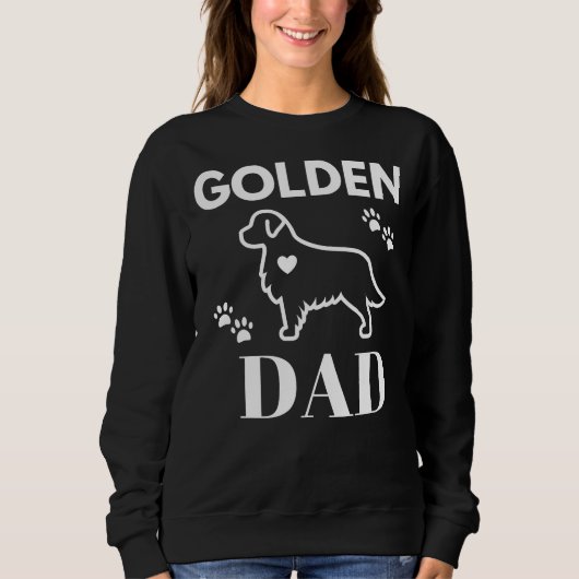 Goldener Vater Vector Golden Retriever Sweatshirt (Vorderseite)