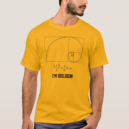 Goldener Verhältnis-T - Shirt (Vorderseite)