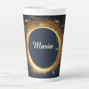 Goldener Verzierte Ring Milchtasse