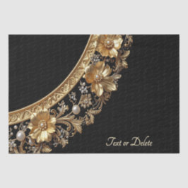 Goldener verzierter Rahmen Tissue-Papier Seidenpapier