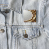 Goldener verzierter Rahmenknopf Button (Beispiel)