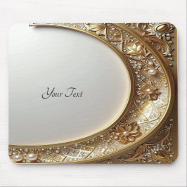 Goldener Verzierungsrahmen-Mauspad Mousepad
