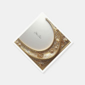 Goldener Verzierungsrahmen Serviette (Ecke)