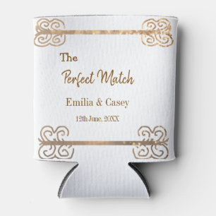 Goldener Vintager Glitzer für das perfekte Partner Dosenkühler