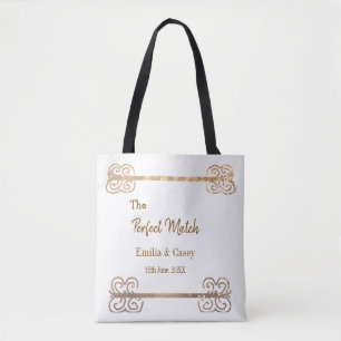 Goldener Vintager Glitzer für das perfekte Partner Tasche