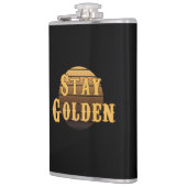 Goldener Vintager Kolben bleibe Flachmann (Links)