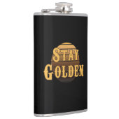 Goldener Vintager Kolben bleibe Flachmann (Rechts)