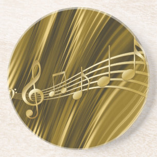 Goldener Violinenschlüssel Untersetzer