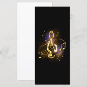 Goldener Violinschlüssel Musik Programm (Vorne/Hinten)