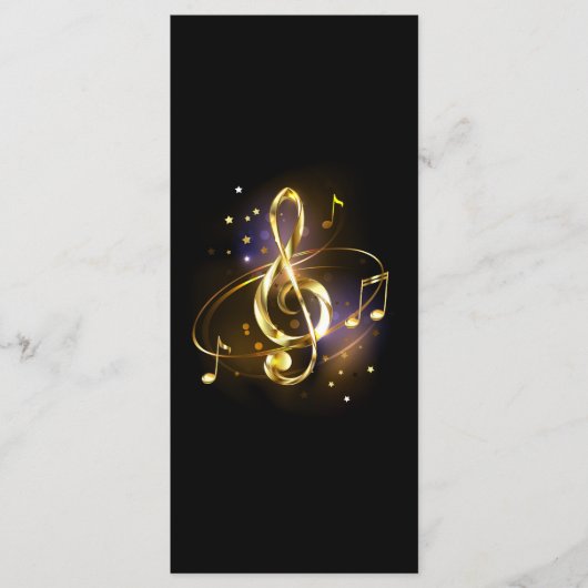 Goldener Violinschlüssel Musik Programm (Vorderseite)