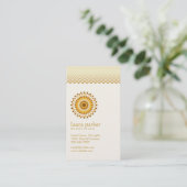 Goldener Visitenkarte (Stehend Vorderseite)