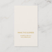 Goldener Visitenkarte (Rückseite)