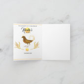Goldener Vogel Einladung (Innenseite)