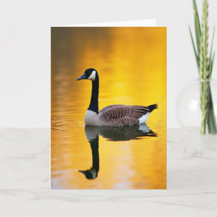 Goldener Vogel Vatertagskarte Karte