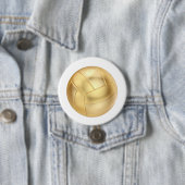 Goldener Volleyball oder Fußball Button (Beispiel)
