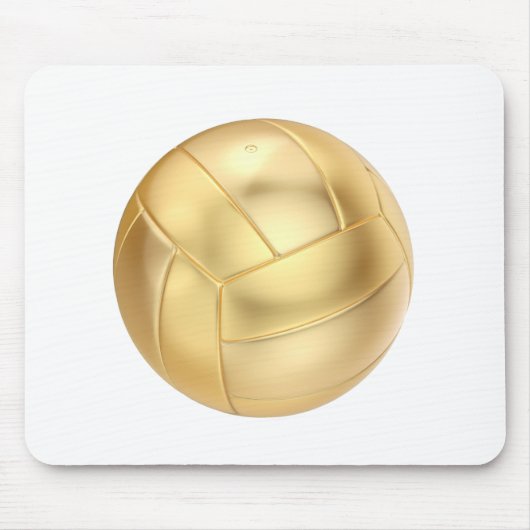 Goldener Volleyball oder Fußball Mousepad (Vorne)
