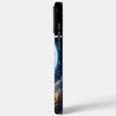 Goldener Vollmond hängt im Himmel Case-Mate iPhone Hülle (Rückseite / Links)