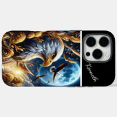 Goldener Vollmond hängt im Himmel Case-Mate iPhone Hülle (Rückseite (Horizontal))