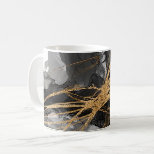 Goldener Vortex I Kaffeetasse (Vorderseite Links)