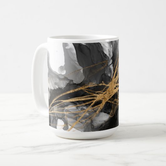 Goldener Vortex I Kaffeetasse (Vorderseite Links)