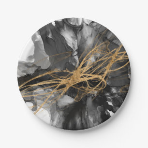 Goldener Vortex I Pappteller