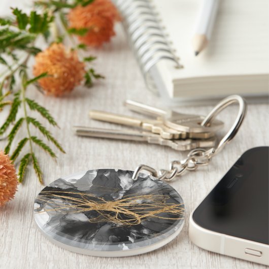 Goldener Vortex I Schlüsselanhänger (Vorderseite rechts)