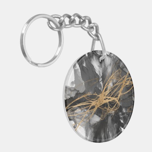 Goldener Vortex I Schlüsselanhänger (Vorderseite links)