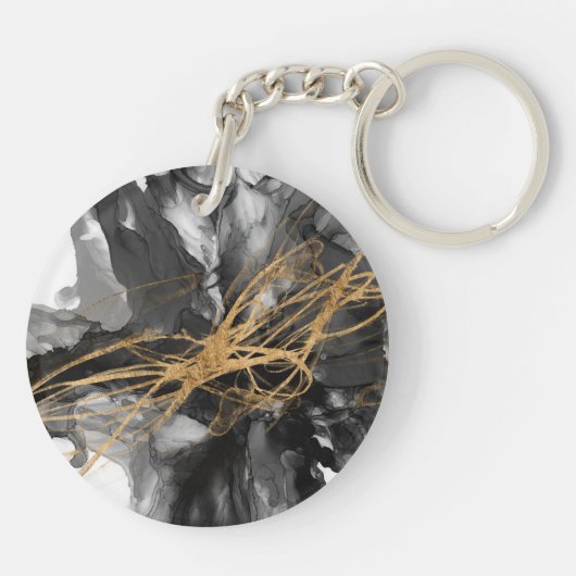 Goldener Vortex I Schlüsselanhänger (Rückseite)