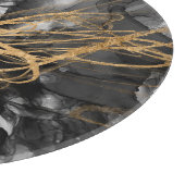 Goldener Vortex I Schneidebrett (Ecke)