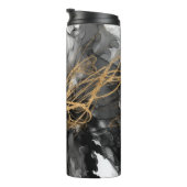 Goldener Vortex I Thermosbecher (Nach rechts gedreht)