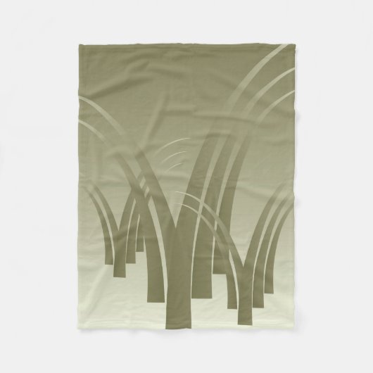 Goldener Wald Fleecedecke (Vorderseite)