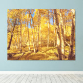 Goldener Wald Leinwanddruck (Insitu (Holzboden))