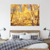 Goldener Wald Leinwanddruck (Insitu (Schlafzimmer))