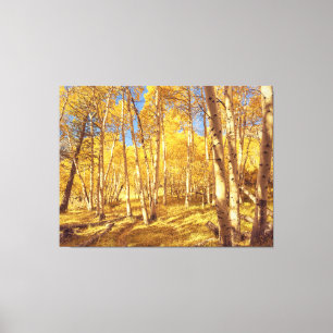 Goldener Wald Leinwanddruck