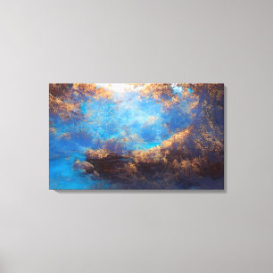 Goldener Wald Leinwanddruck