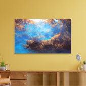 Goldener Wald Leinwanddruck (Insitu (Wohnzimmer))