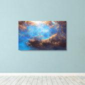 Goldener Wald Leinwanddruck (Insitu (Holzboden))