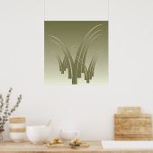 Goldener Wald Poster (Küche)