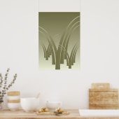 Goldener Wald Poster (Küche)
