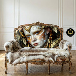 Goldener Wald Shaman Mythic Tribal Decoupage Seidenpapier