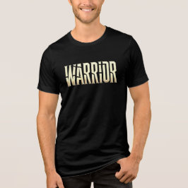 Goldener Warrior - fett metallisches Shirt aus Tri