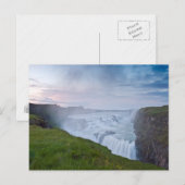 Goldener Wasserfall #2 Postkarte (Vorne/Hinten)
