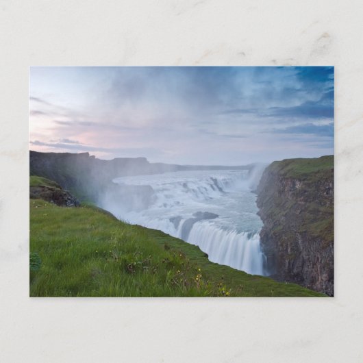 Goldener Wasserfall #2 Postkarte (Vorderseite)