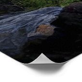 Goldener Wasserfall Poster (Ecke)