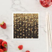 Goldener Weihnachten Glitzer Glitzern Serviette (Beispiel)