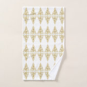 Goldener Weihnachtsbaum Badhandtuch Set (Handtuch)
