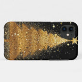 Goldener Weihnachtsbaum Case-Mate iPhone Hülle (Rückseite (Horizontal))