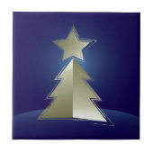 Goldener Weihnachtsbaum Fliese (Vorderseite)