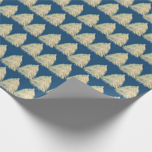 Goldener Weihnachtsbaum Geschenkpapier (Ecke)