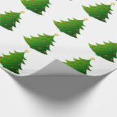 Goldener Weihnachtsbaum Geschenkpapier (Ecke)